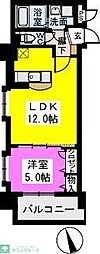 ウィルマーレ 1LDKの間取図画像