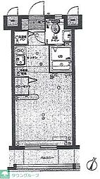 エンクレスト舞鶴 1Kの間取図画像