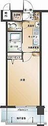 エンクレスト大手門2 1Kの間取図画像