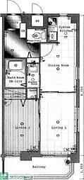 アイセレブ薬院 2DKの間取図画像