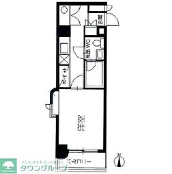 エステート・モア六本松2 1Kの間取図画像