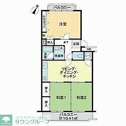 三井高宮ハイツ 3LDKの間取図画像