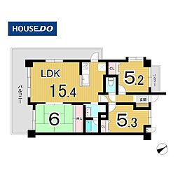 サンシティ西陵 3LDKの間取図画像