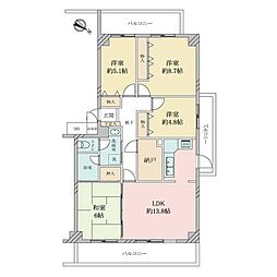 インペリアル千里山田 4SLDKの間取図画像