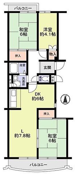 間取りを拡大表示