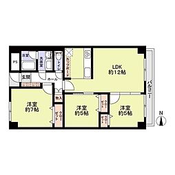 新大阪ファイナンス 3LDKの間取図画像
