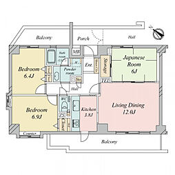 間取図画像 3LDK