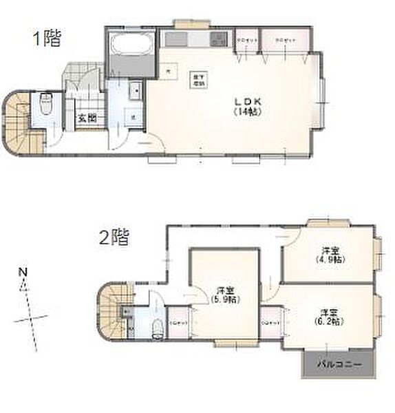 間取りを拡大表示