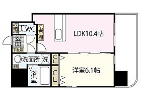 広島県広島市中区国泰寺町2丁目（賃貸マンション1LDK・6階・40.07㎡） その2