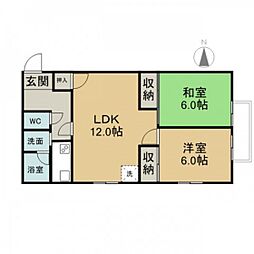 間取図画像 2LDK