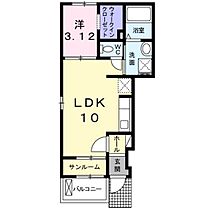 Ｔ’ｓ　ヴィラ  ｜ 広島県広島市佐伯区五日市中央1丁目（賃貸アパート1LDK・1階・34.91㎡） その2