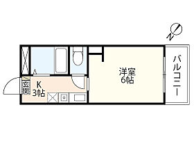 広島県広島市西区西観音町（賃貸マンション1K・2階・17.28㎡） その2