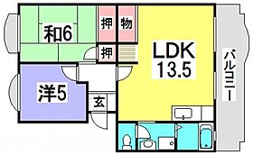 広島県広島市西区井口1丁目（賃貸マンション2LDK・1階・57.64㎡） その2