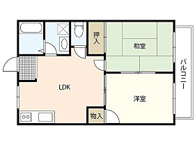 レジデンス中央　A棟  ｜ 広島県呉市焼山中央2丁目（賃貸アパート2LDK・2階・49.50㎡） その2