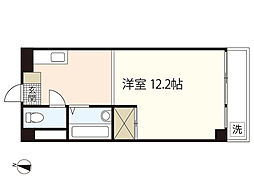 とんぼビル 1Kの間取図画像