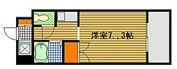 リヴェール西旭 1Kの間取図画像