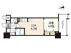 広島県広島市中区本川町3丁目（賃貸マンション1LDK・10階・29.98㎡） その2