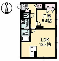 間取図画像 1LDK