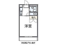 レオパレスマサト 1Kの間取図画像