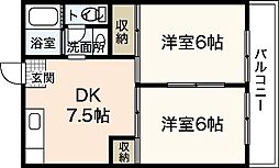 間取図画像 2DK