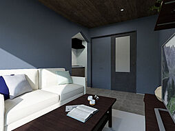 (仮称)reve西条岡町 1階1Kのリビング/ダイニング