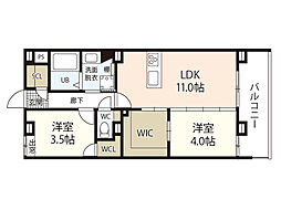 間取図画像 2LDK