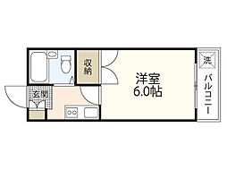 センチュリー21オバラ 1Kの間取図画像