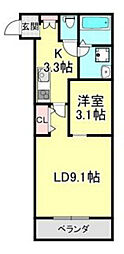 間取図画像 1LDK