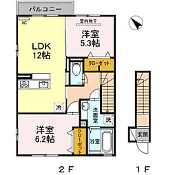 間取図画像 2LDK