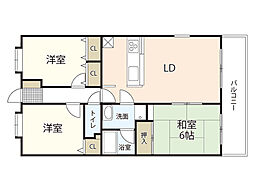 第2マエダビル 3LDKの間取図画像
