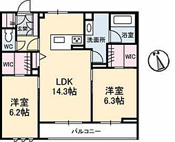 間取図画像 2LDK