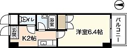 サンパレス横川 1Kの間取図画像