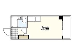 山下ビル ワンルームの間取図画像