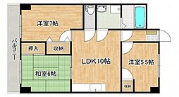 ブリリアン-K 3LDKの間取図画像