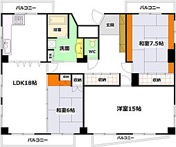 第2伊藤ビル 3LDKの間取図画像