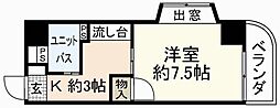 第55東白島ビル 1Kの間取図画像