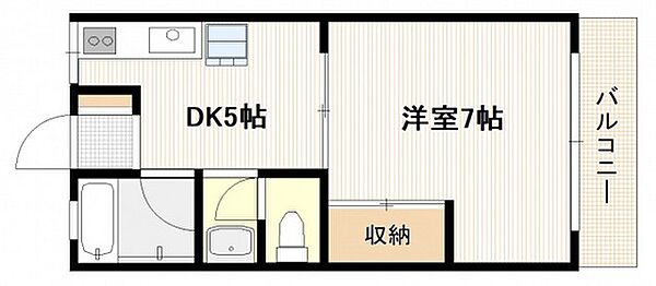 広島県広島市南区比治山本町(賃貸マンション1DK・4階・26.28㎡)の写真 その2