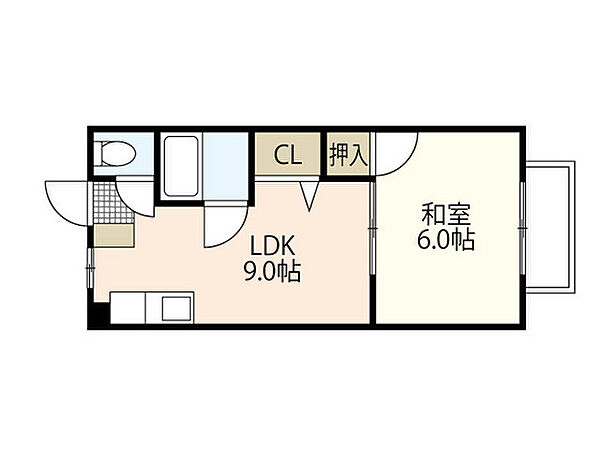 広島県広島市南区翠5丁目(賃貸マンション1LDK・2階・35.00㎡)の写真 その2