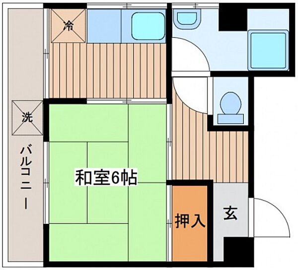 寺岡ビル ｜広島県広島市中区東千田町2丁目(賃貸マンション1K・4階・23.00㎡)の写真 その2