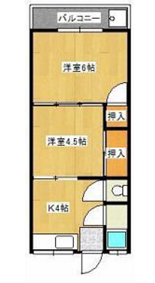 沢田寿仙坊ビル ｜広島県安芸郡府中町八幡1丁目(賃貸マンション2K・3階・34.60㎡)の写真 その1