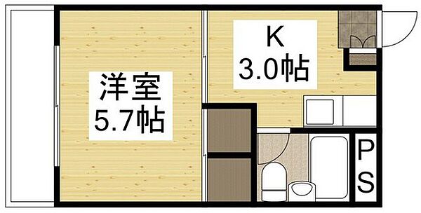 コートハウス坪井 ｜広島県広島市佐伯区坪井1丁目(賃貸マンション1K・1階・21.66㎡)の写真 その2