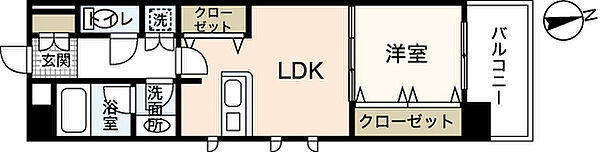 S・K・R DOBASHI ｜広島県広島市中区小網町(賃貸マンション1LDK・2階・40.09㎡)の写真 その2