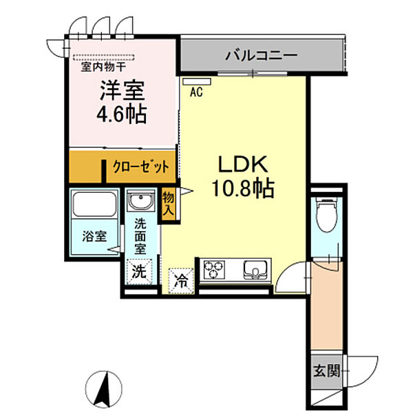 グランメゾン霞 ｜広島県広島市南区霞2丁目(賃貸アパート1LDK・2階・38.91㎡)の写真 その2