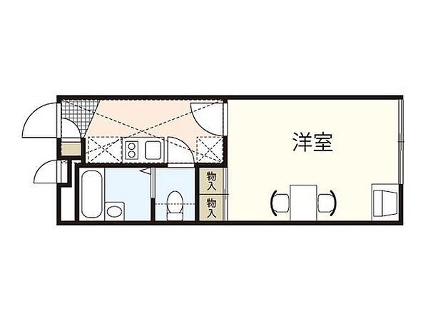 レオパレスアネッソ井口 ｜広島県広島市西区井口3丁目(賃貸アパート1K・1階・19.87㎡)の写真 その2