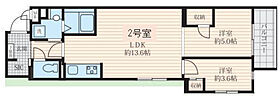 Fossette深沢  ｜ 東京都世田谷区深沢5丁目2-21（賃貸マンション2LDK・2階・48.18㎡） その2