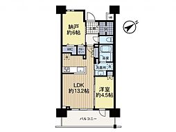 エクセレントシティ相模原ステーションアリーナ 1SLDKの間取図画像