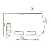 ＜区画図＞東南北東角地に面して陽当たり良好です。