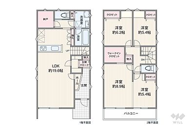 間取り：間取りは延床面積116.75平米の4LDK。