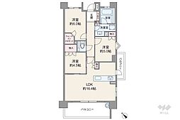ザ・パークハウス上社 3LDKの間取図画像