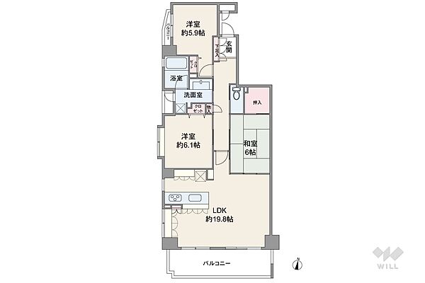間取りを拡大表示